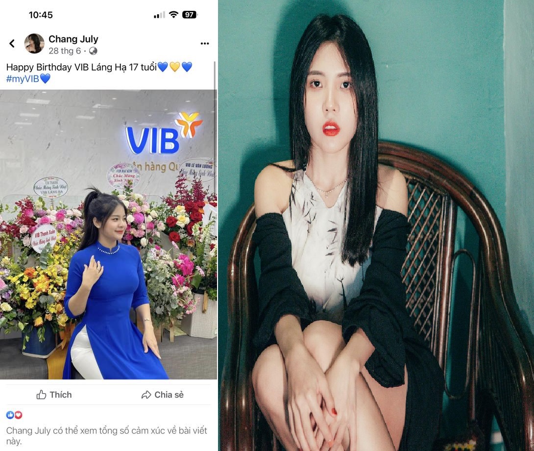  Full Nữ Nhân Viên Ngân Hàng VIB Chieng July - ...