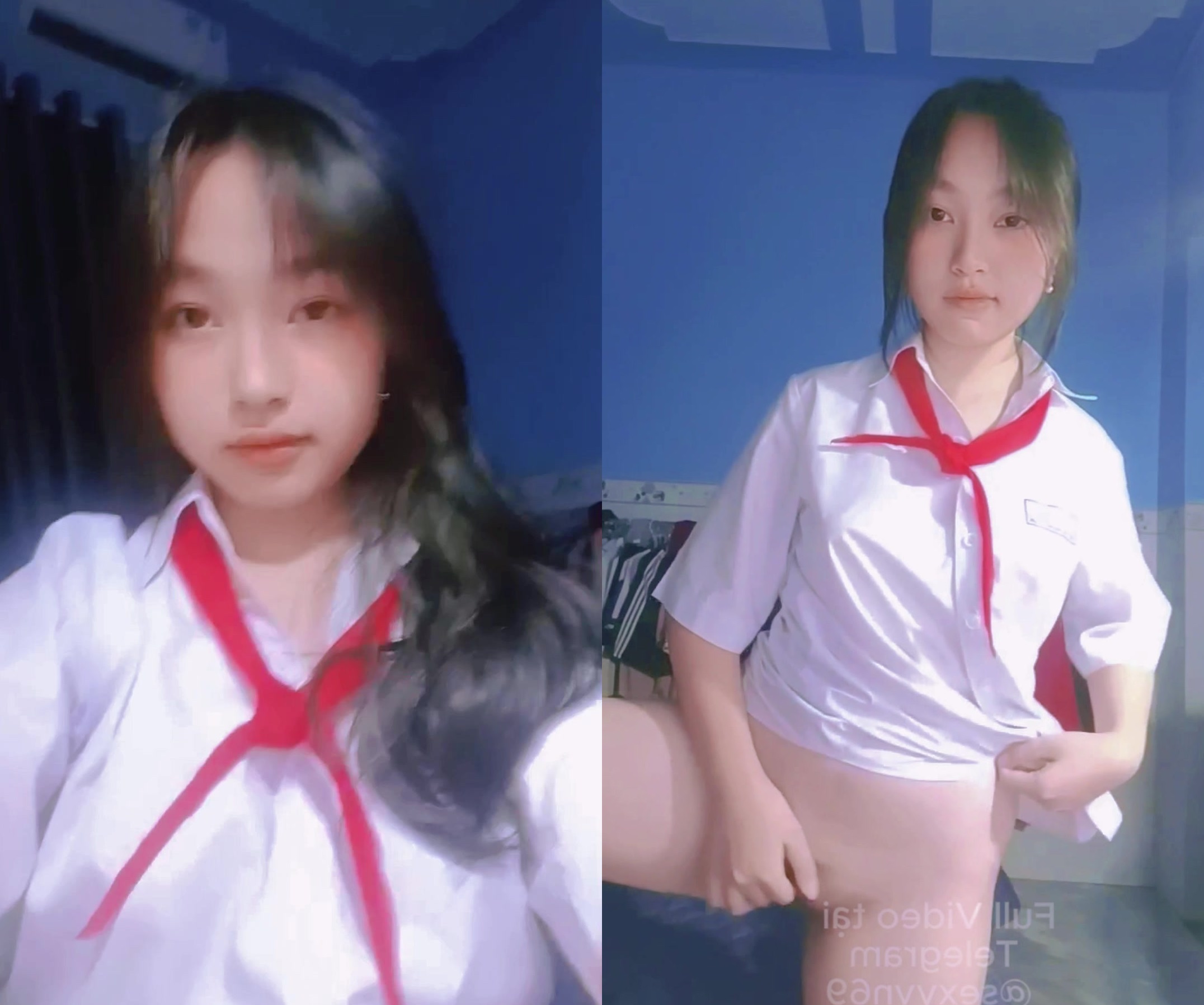 Full Clip Hot 18+ Siêu Phẩm Em Học Sinh Lớp 9 Khăn Quàng Đỏ Chat Sex Móc Lồn